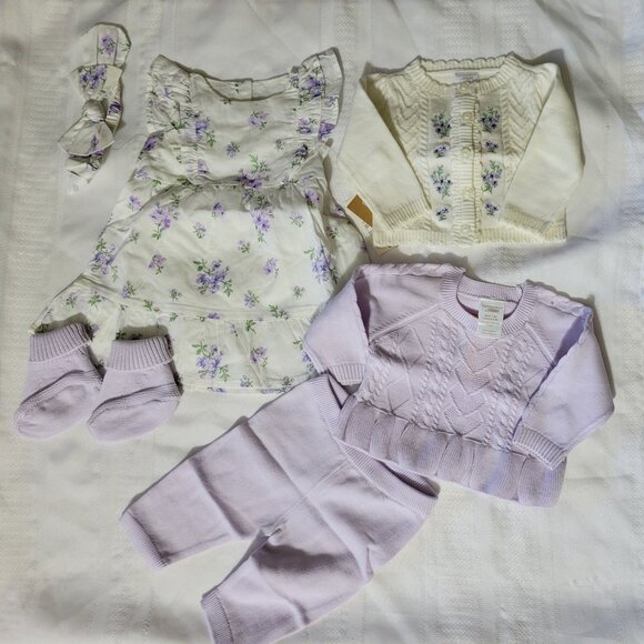 Gymboree Home Grown 100% organic Cotton up to 7 lb. Lot NWT - Picture 7 of 11